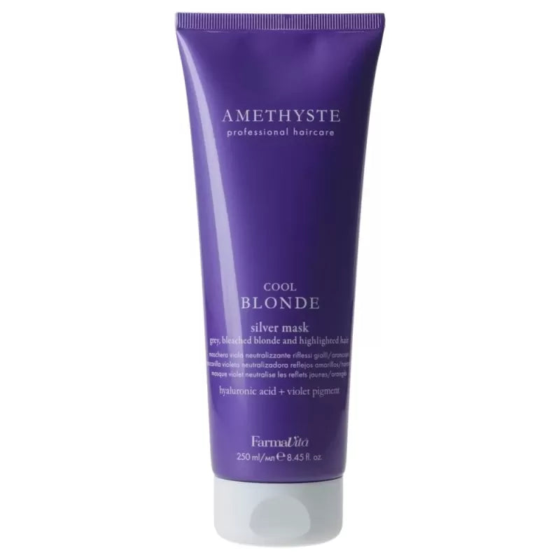 Silver mask - For grey, bleached blonde and highlighted hair - Amethyst BLONDE - (250ml)