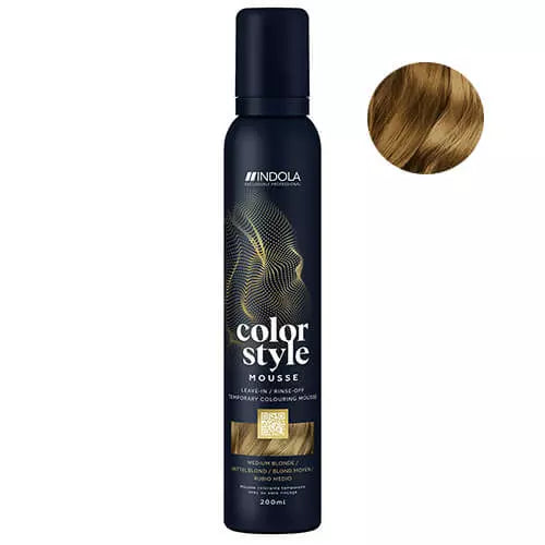INDOLA COLOR STYLE MOUSSE Medium Blonde 200ml