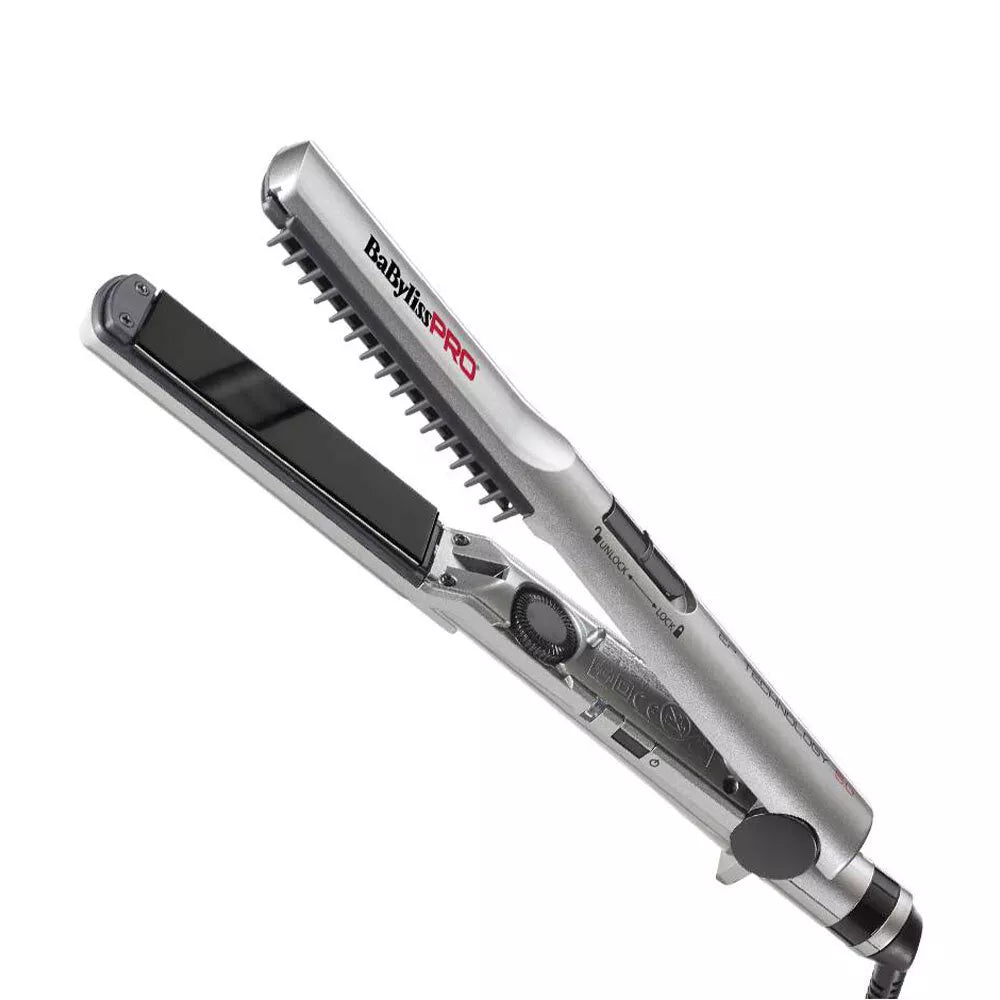 SLEEK+ 25mm Hair Straightener with Comb (Silver) - 40W - (140-230°C)